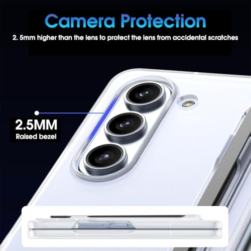 ZORBES® Phone Case for Samsung Galaxy Z Fold 5 Fashion Bi-fold One-Piece PC with HD Transparent 6.3-inch Front Display Cover Integrated S Pen Holder 2PCS ZORBES® Phone Case for Samsung Galaxy Z Fold 5 Fashion Bi-fold One-Piece PC with HD Transparent 6.3-inch Front Display Cover Integrated S Pen Holder 2PCS